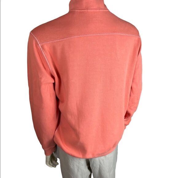 XL Tommy Bahama Relax Mock L/S Pullover with Front Zip Closure - Picture 4 of 12